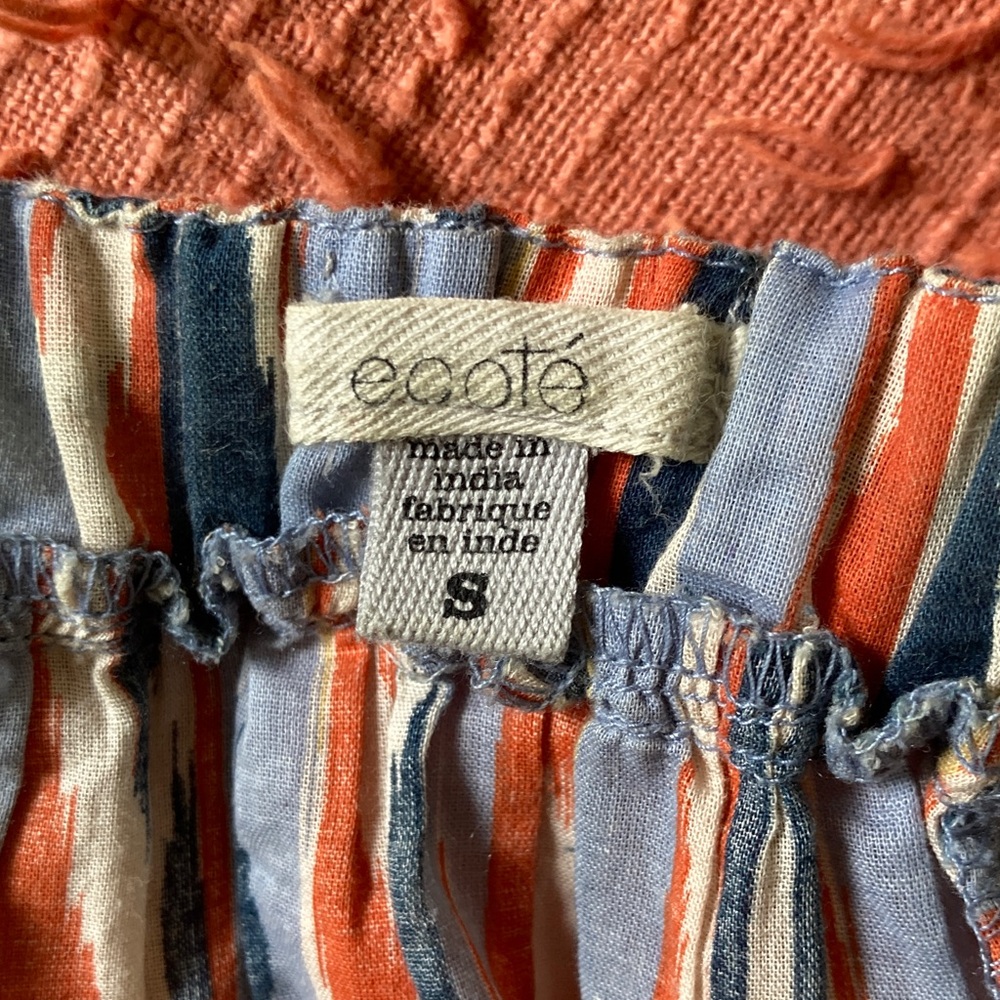 Boho hippie Vintage Urban Outfitters Blue Maxi Cotton Sun Dress - Picture 15 of 16